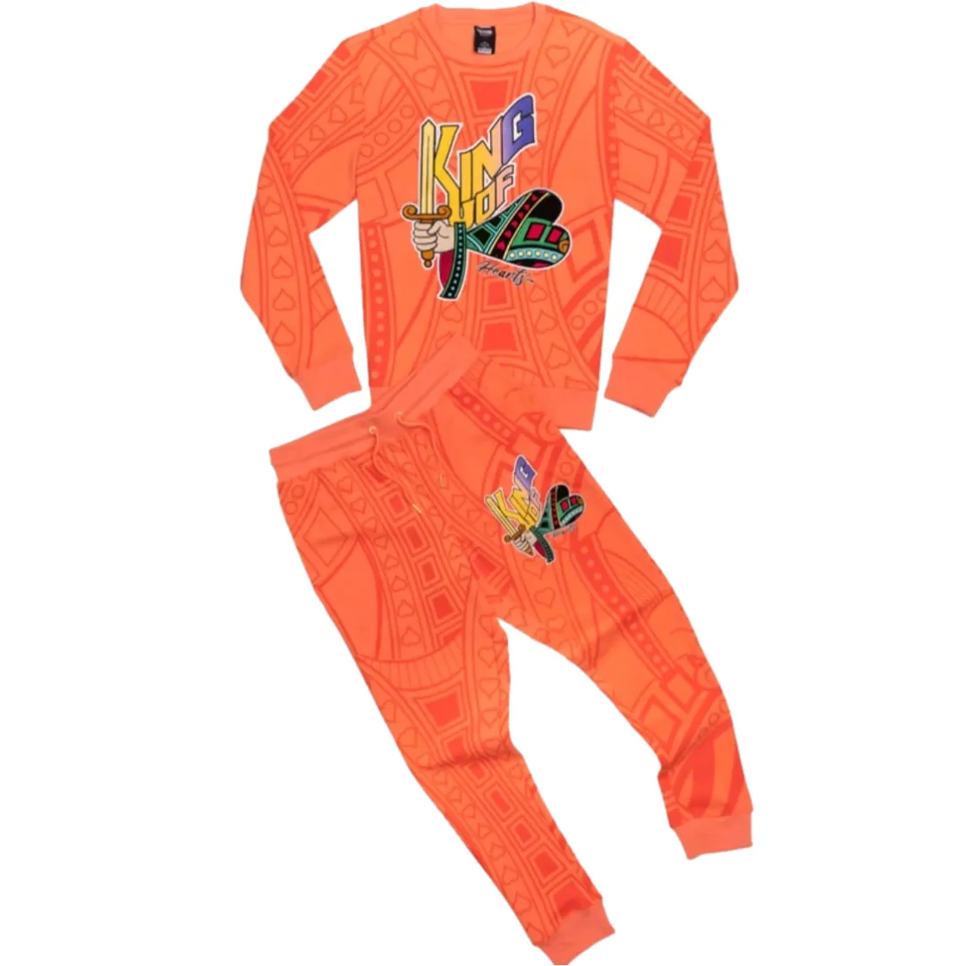 GENUINE CREWNECK KING SET - CORAL