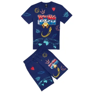 GENUINE YOUNG & RICH SHORT SETS - ROYAL