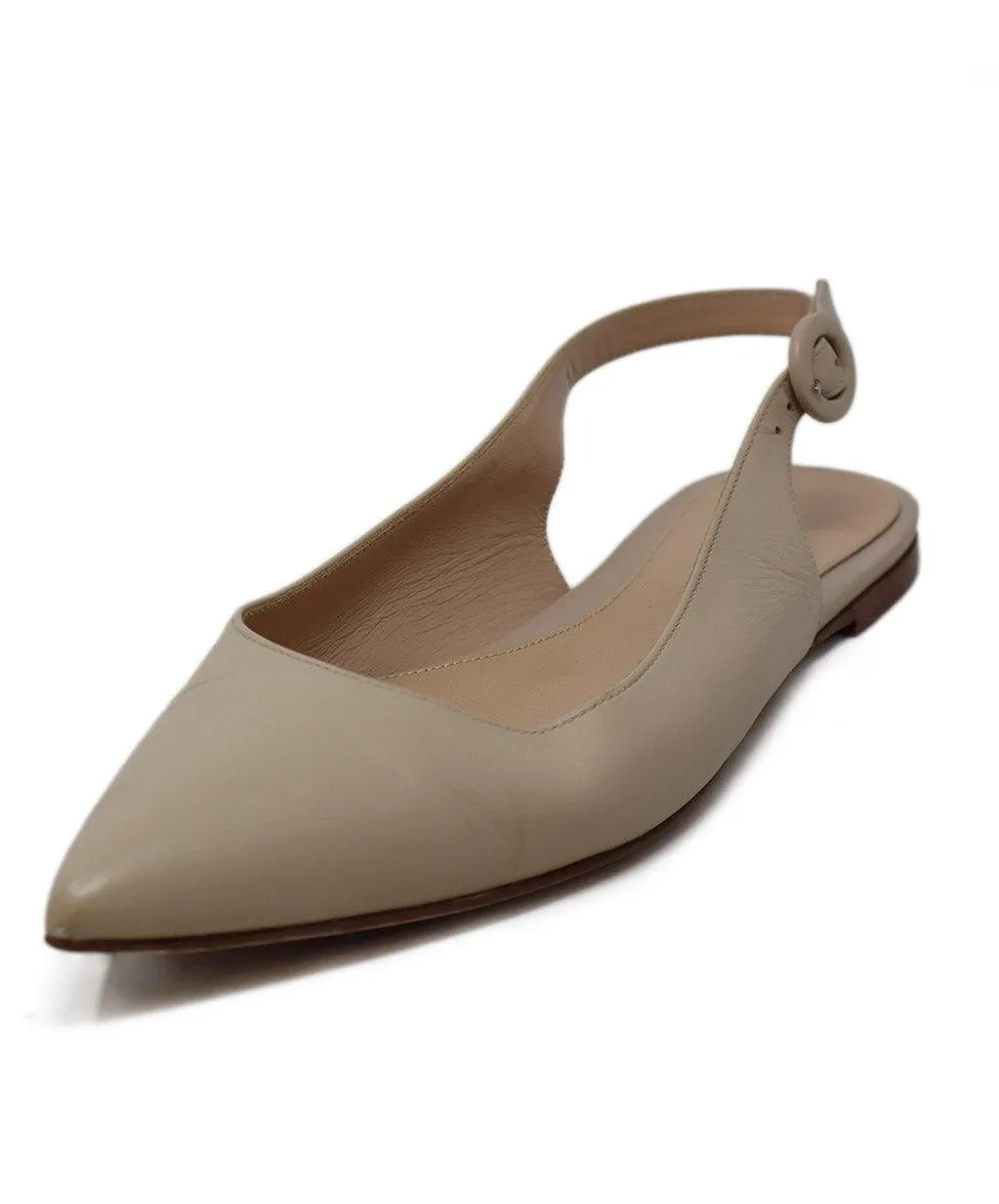 Gianvito Rossi Tan Leather Flats sz 8