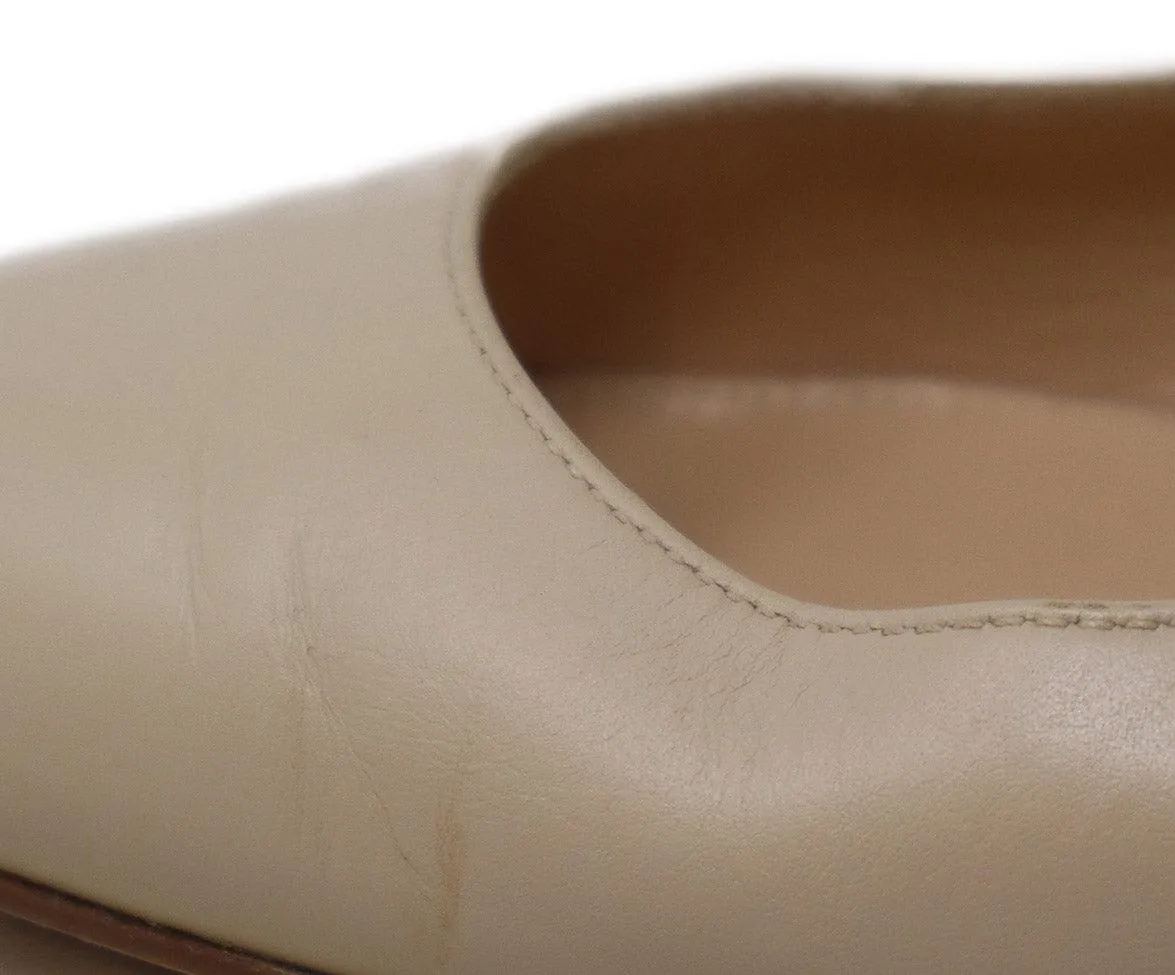 Gianvito Rossi Tan Leather Flats sz 8