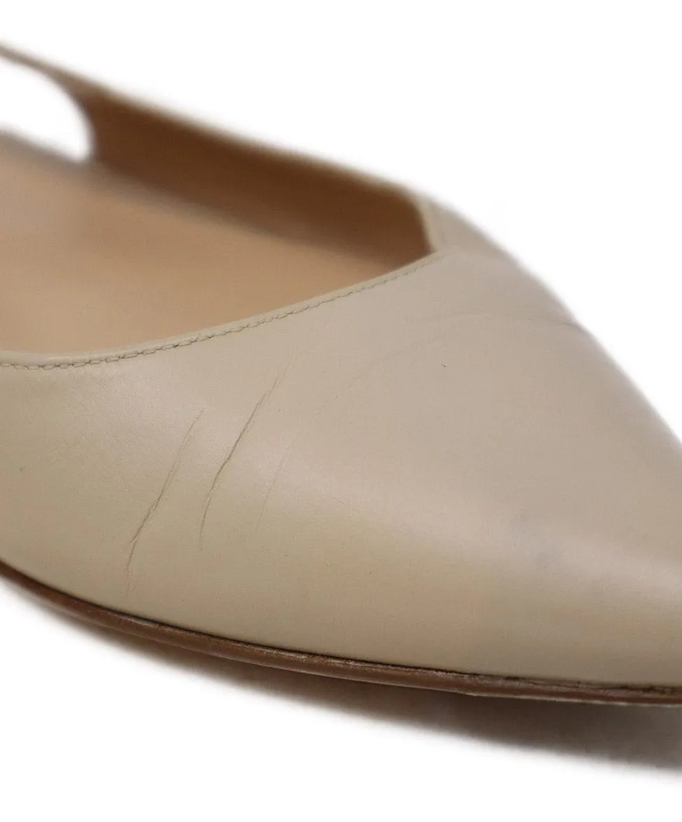 Gianvito Rossi Tan Leather Flats sz 8