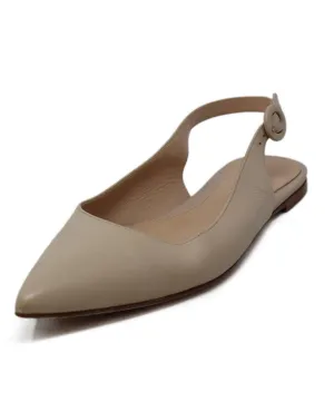 Gianvito Rossi Tan Leather Flats sz 8
