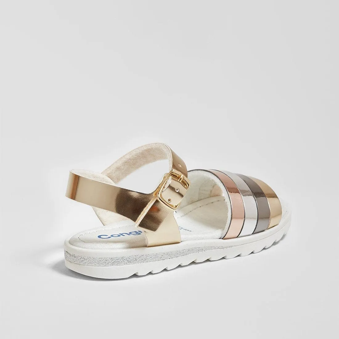 Girl's Multicolor Mirror Sandals