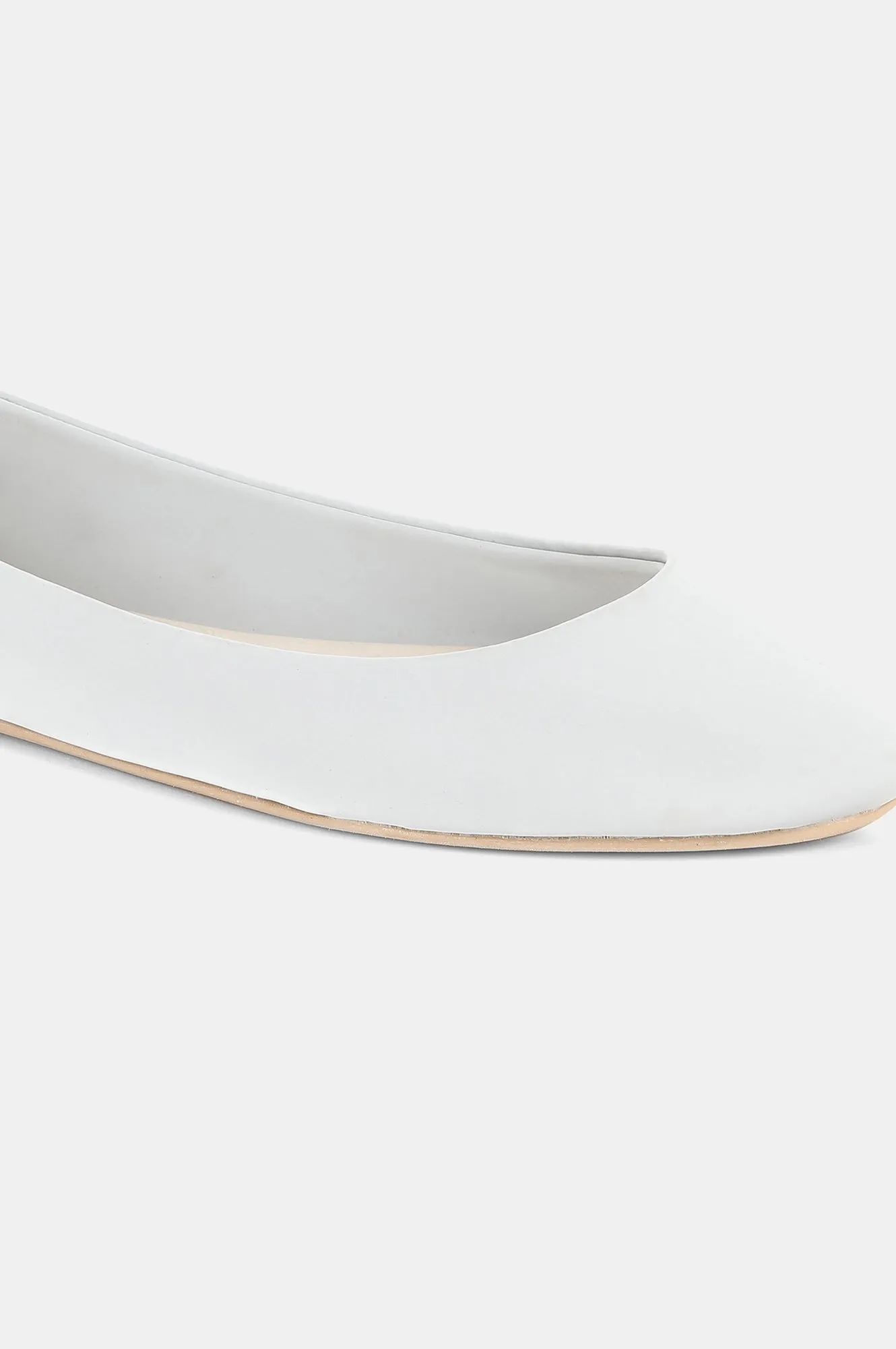 Grey Round Toe Solid Flat-Wvivian