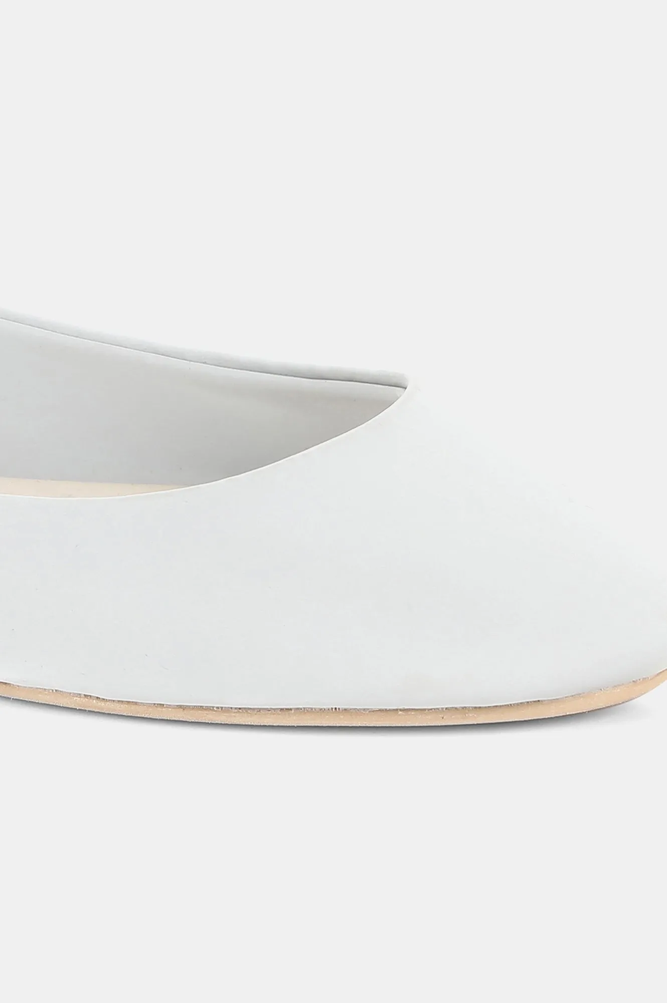 Grey Round Toe Solid Flat-Wvivian