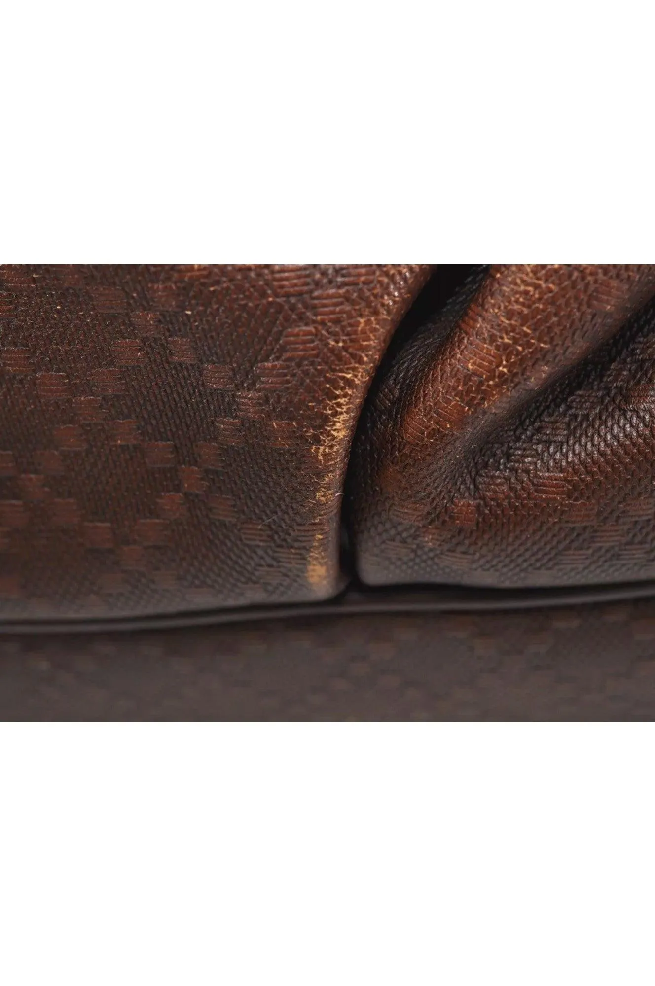 GUCCI Diamante Sukey 2Way Tote Bag PVC Leather 247902 Brown 8746K