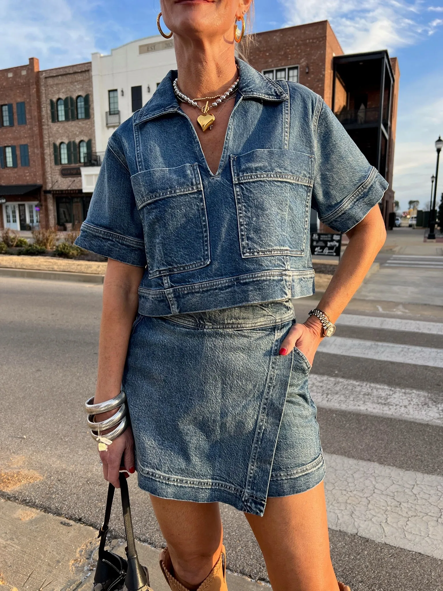 Habitual | Denim Skort Marine