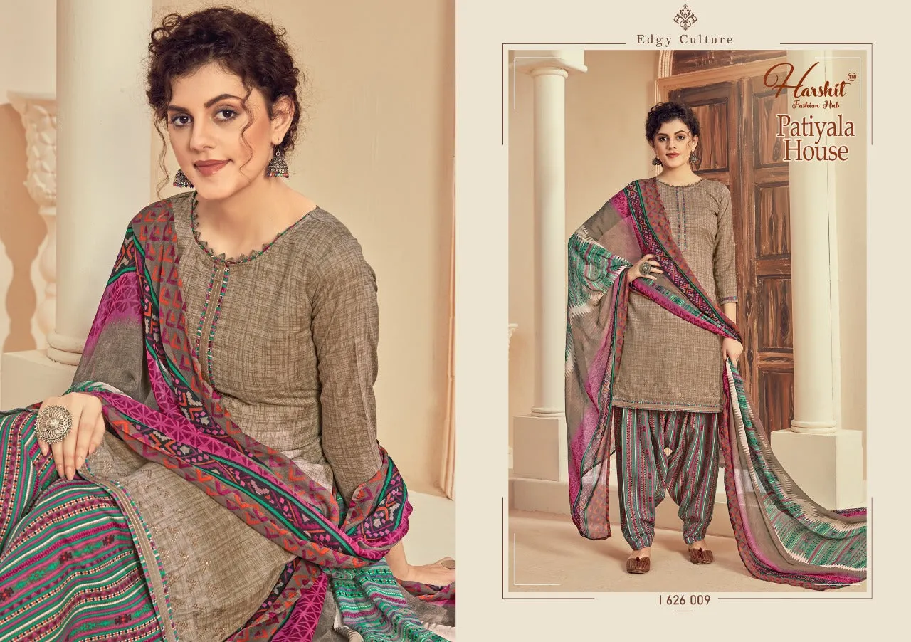 Harshit Fashion Hub Patiyala House Cotton Print Salwar Suit Collections