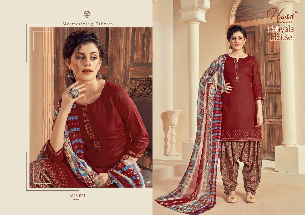 Harshit Fashion Hub Patiyala House Cotton Print Salwar Suit Collections