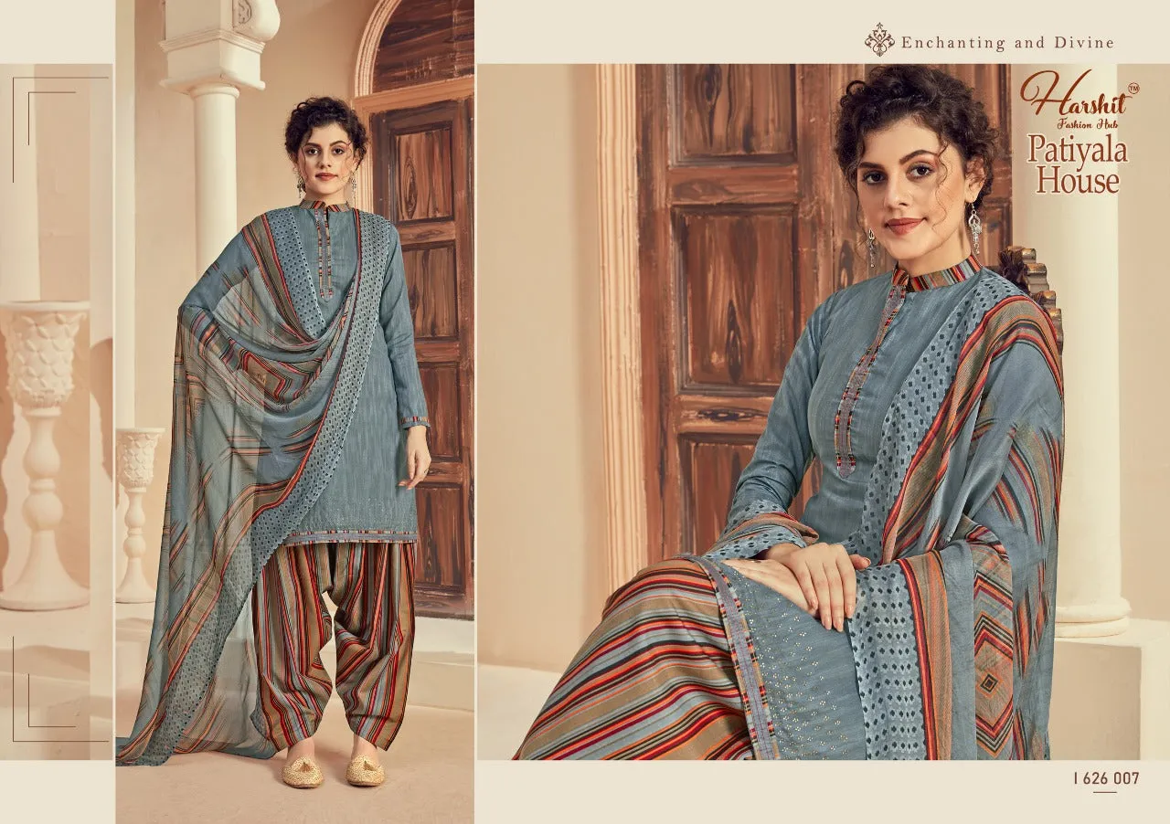 Harshit Fashion Hub Patiyala House Cotton Print Salwar Suit Collections