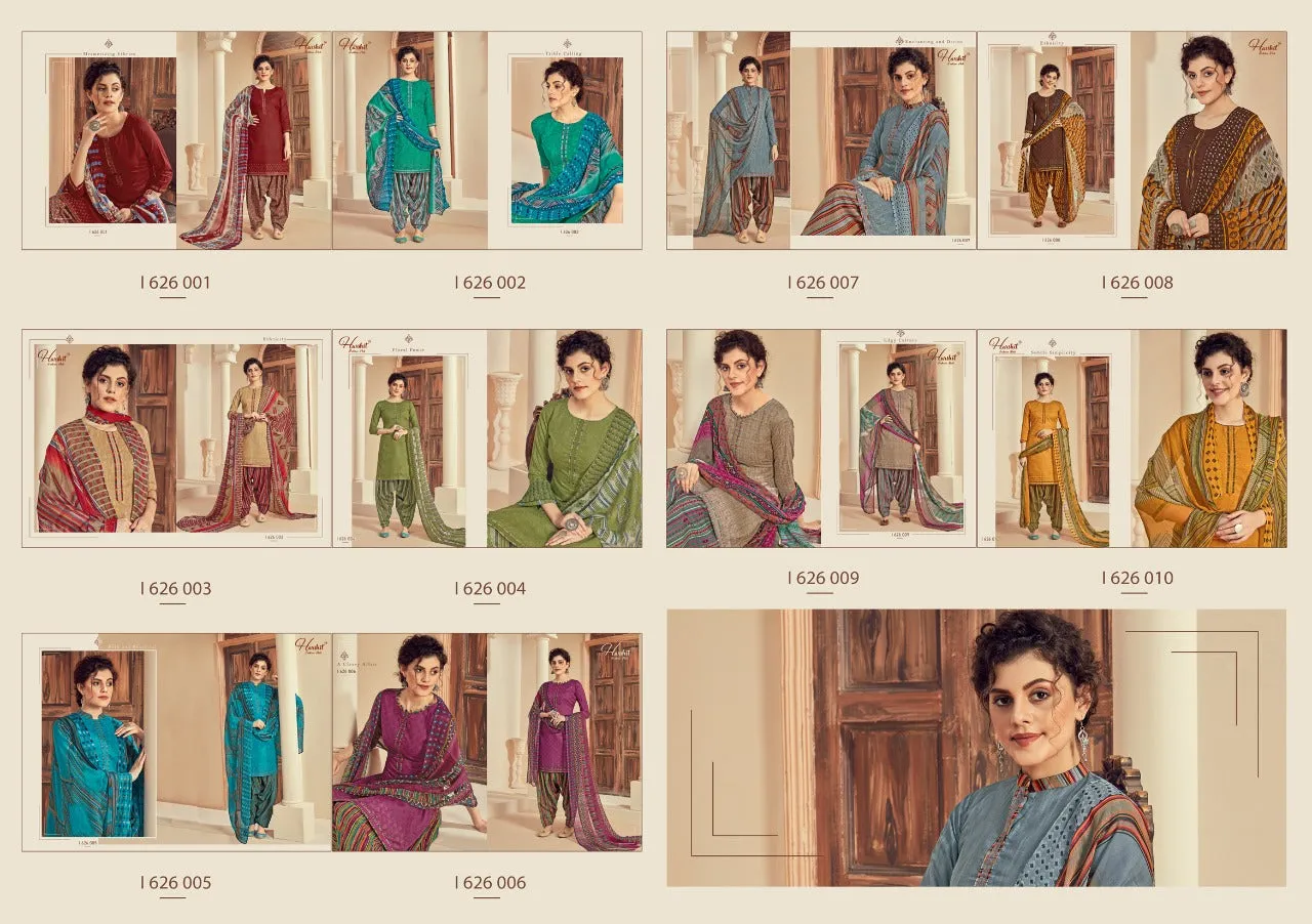 Harshit Fashion Hub Patiyala House Cotton Print Salwar Suit Collections