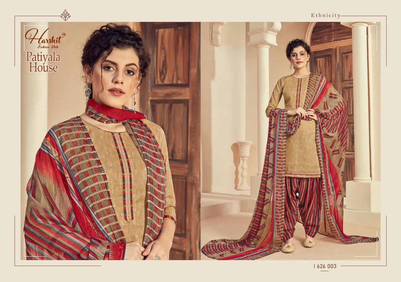 Harshit Fashion Hub Patiyala House Cotton Print Salwar Suit Collections