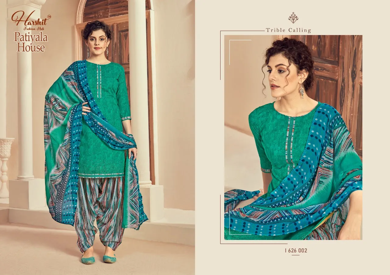Harshit Fashion Hub Patiyala House Cotton Print Salwar Suit Collections