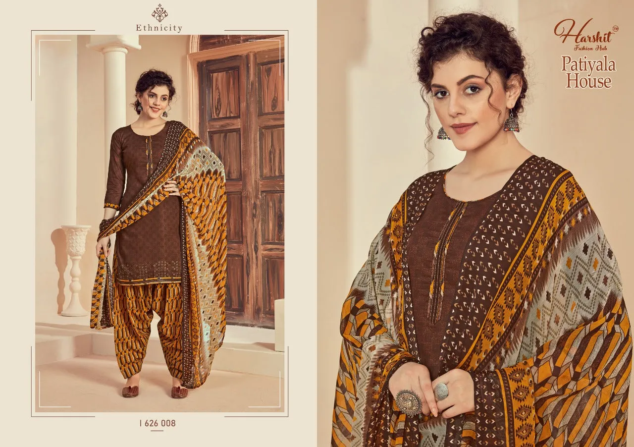 Harshit Fashion Hub Patiyala House Cotton Print Salwar Suit Collections