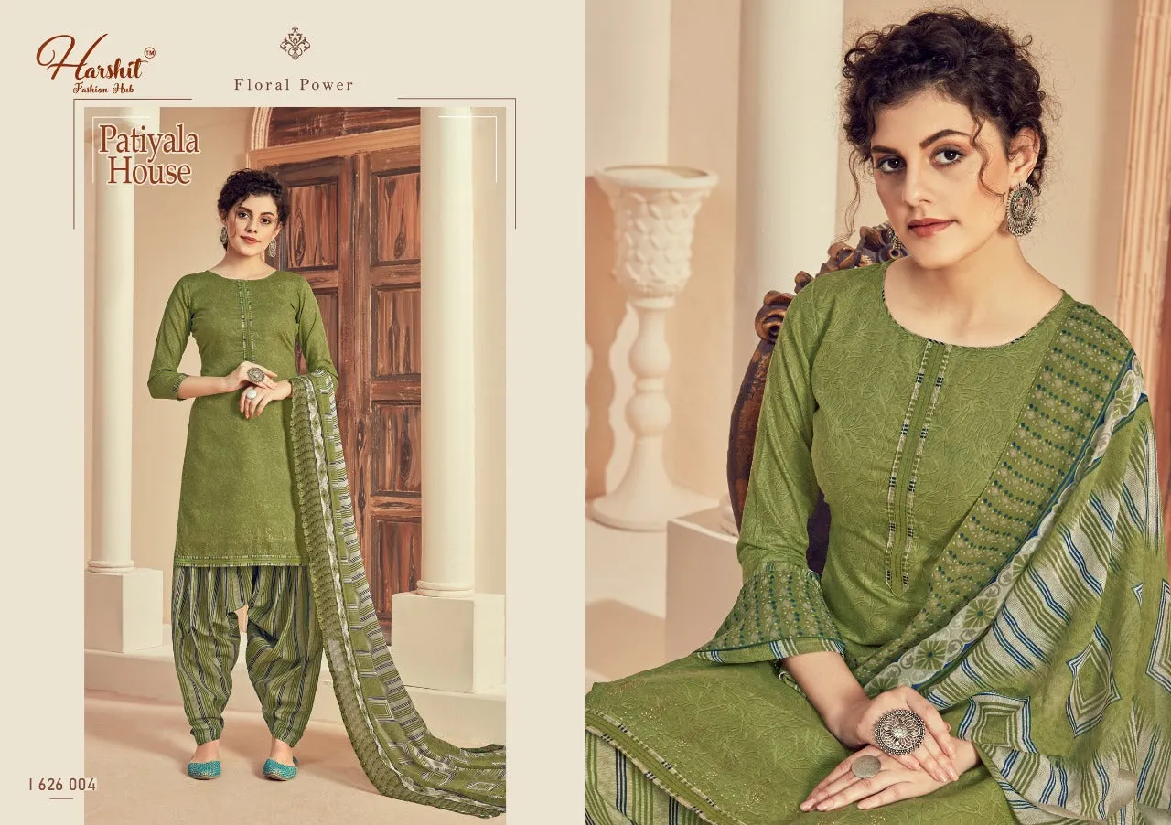 Harshit Fashion Hub Patiyala House Cotton Print Salwar Suit Collections