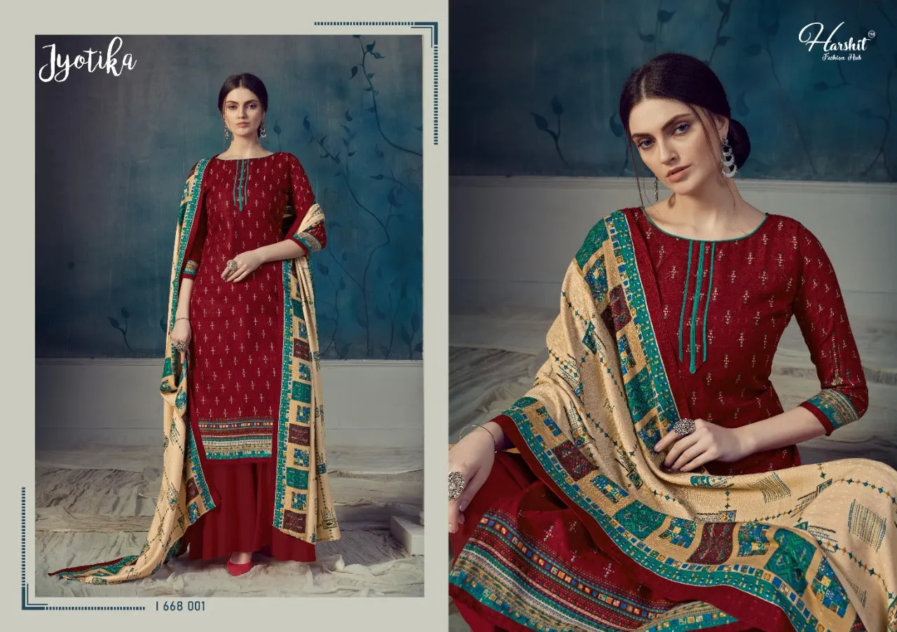 Harshit Fashion Hub Presents Jyotika Pashmina Printed Fancy Designer Salwar Kameez