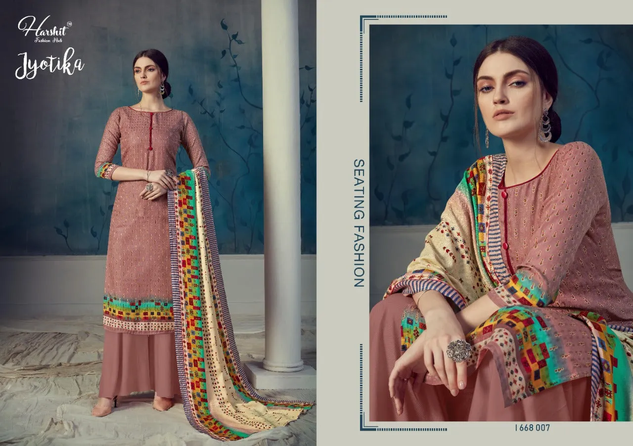 Harshit Fashion Hub Presents Jyotika Pashmina Printed Fancy Designer Salwar Kameez
