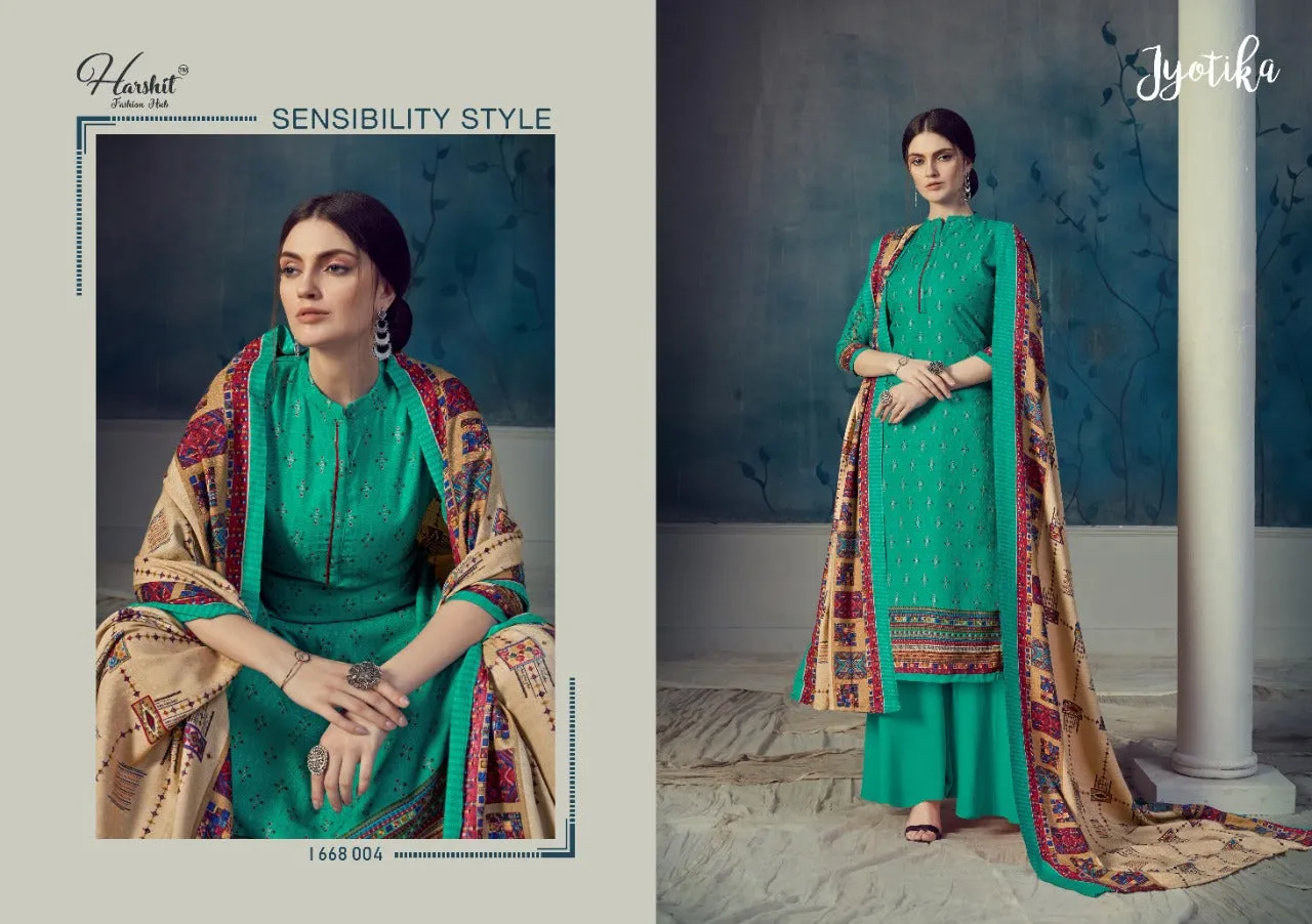 Harshit Fashion Hub Presents Jyotika Pashmina Printed Fancy Designer Salwar Kameez