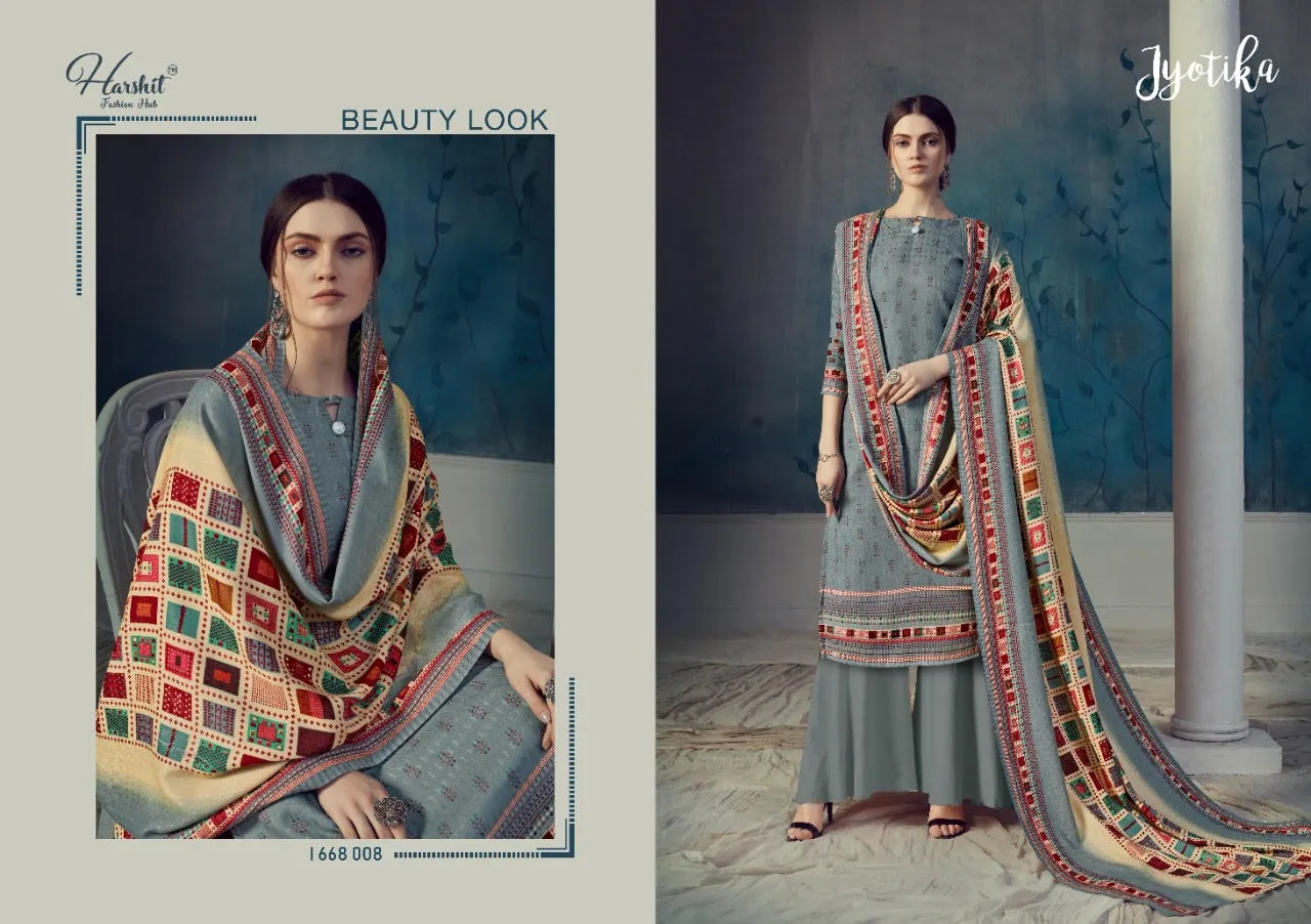 Harshit Fashion Hub Presents Jyotika Pashmina Printed Fancy Designer Salwar Kameez