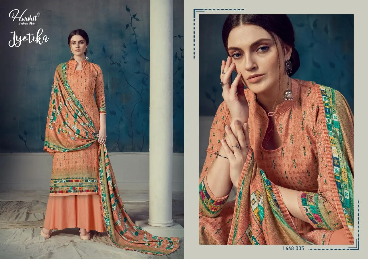 Harshit Fashion Hub Presents Jyotika Pashmina Printed Fancy Designer Salwar Kameez