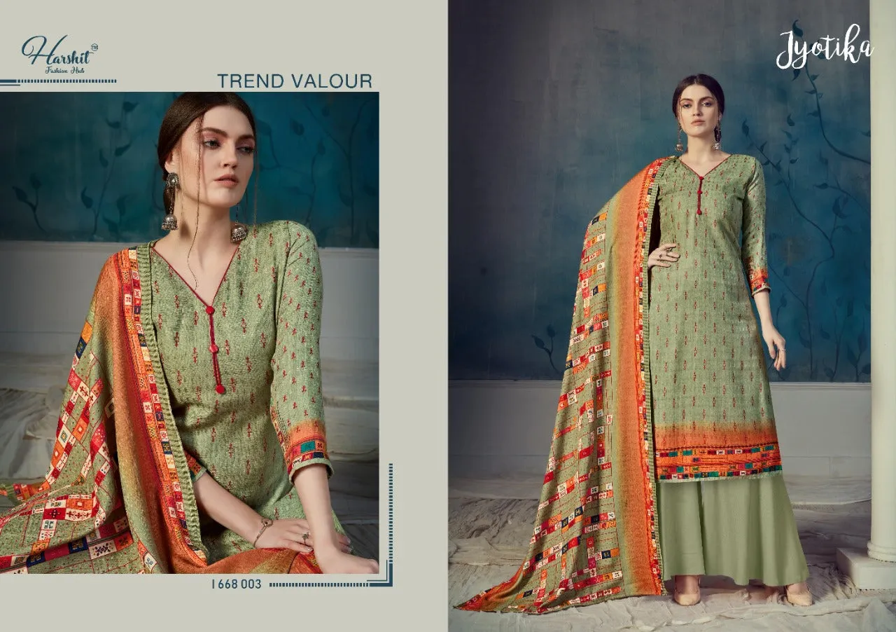 Harshit Fashion Hub Presents Jyotika Pashmina Printed Fancy Designer Salwar Kameez