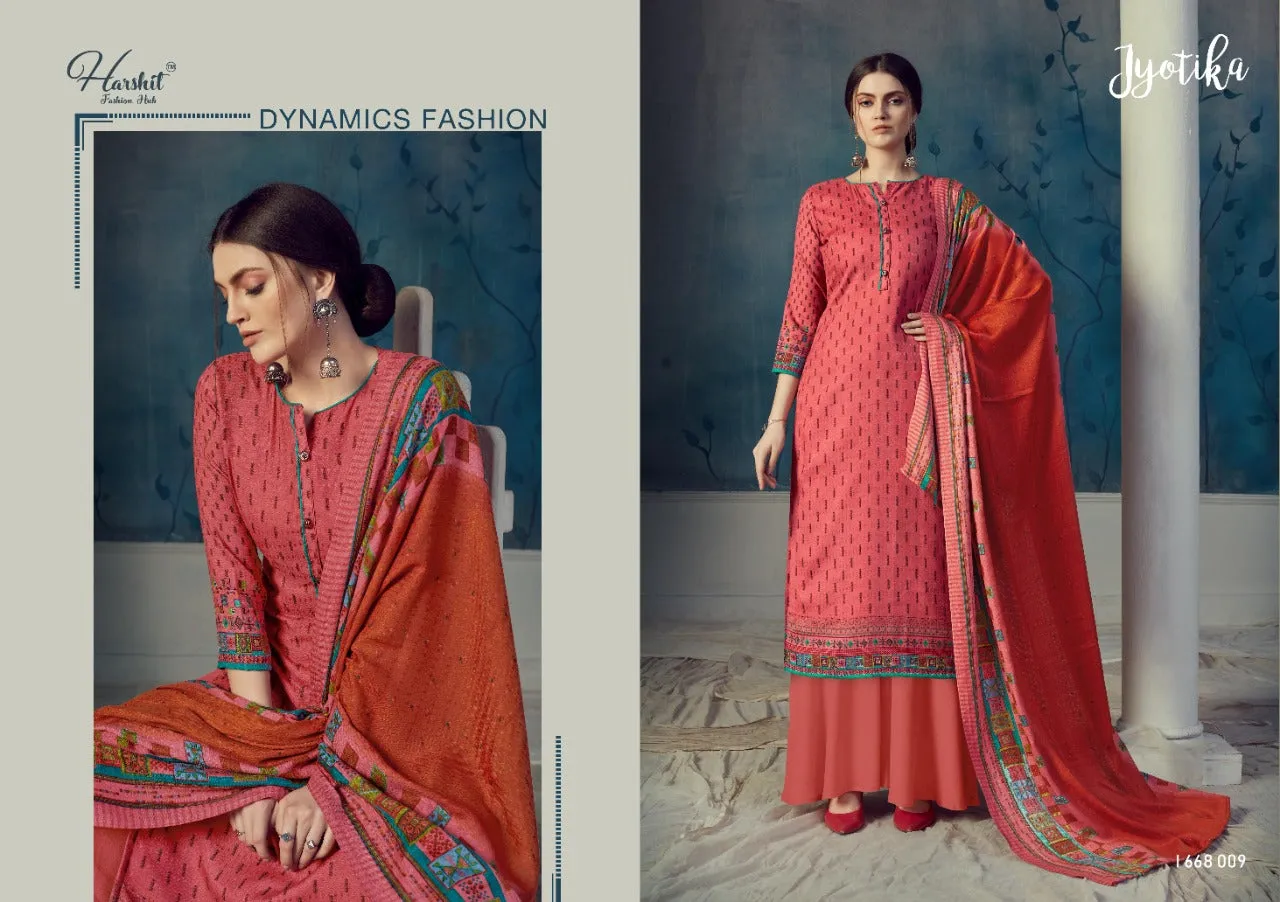Harshit Fashion Hub Presents Jyotika Pashmina Printed Fancy Designer Salwar Kameez