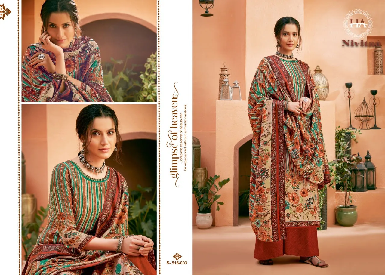 Harshit Fashion Hub Presents Nivitaa Pashmina Printed Fancy Designer Salwar Kameez