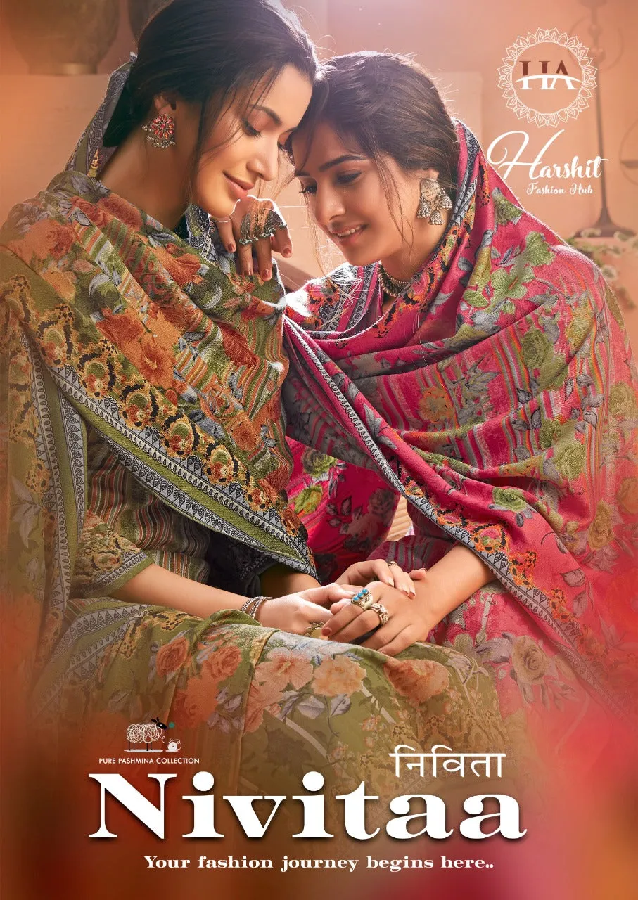 Harshit Fashion Hub Presents Nivitaa Pashmina Printed Fancy Designer Salwar Kameez
