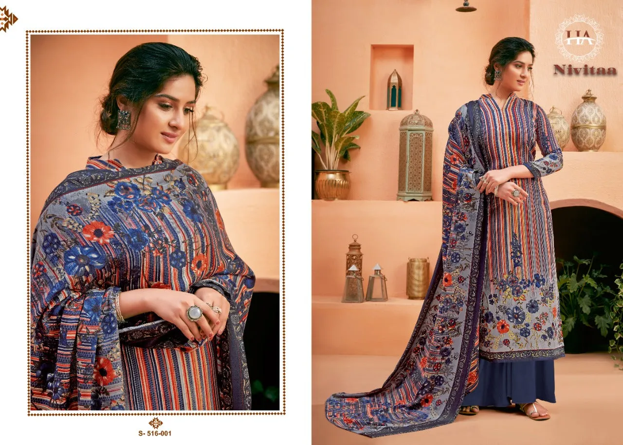 Harshit Fashion Hub Presents Nivitaa Pashmina Printed Fancy Designer Salwar Kameez
