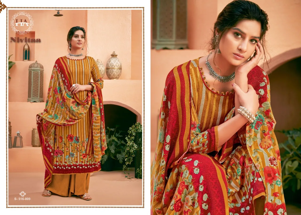Harshit Fashion Hub Presents Nivitaa Pashmina Printed Fancy Designer Salwar Kameez
