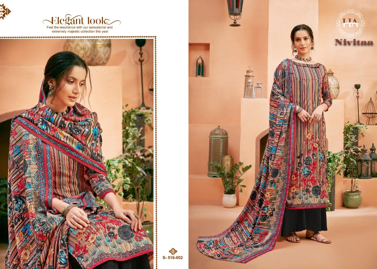 Harshit Fashion Hub Presents Nivitaa Pashmina Printed Fancy Designer Salwar Kameez