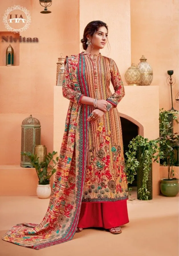 Harshit Fashion Hub Presents Nivitaa Pashmina Printed Fancy Designer Salwar Kameez