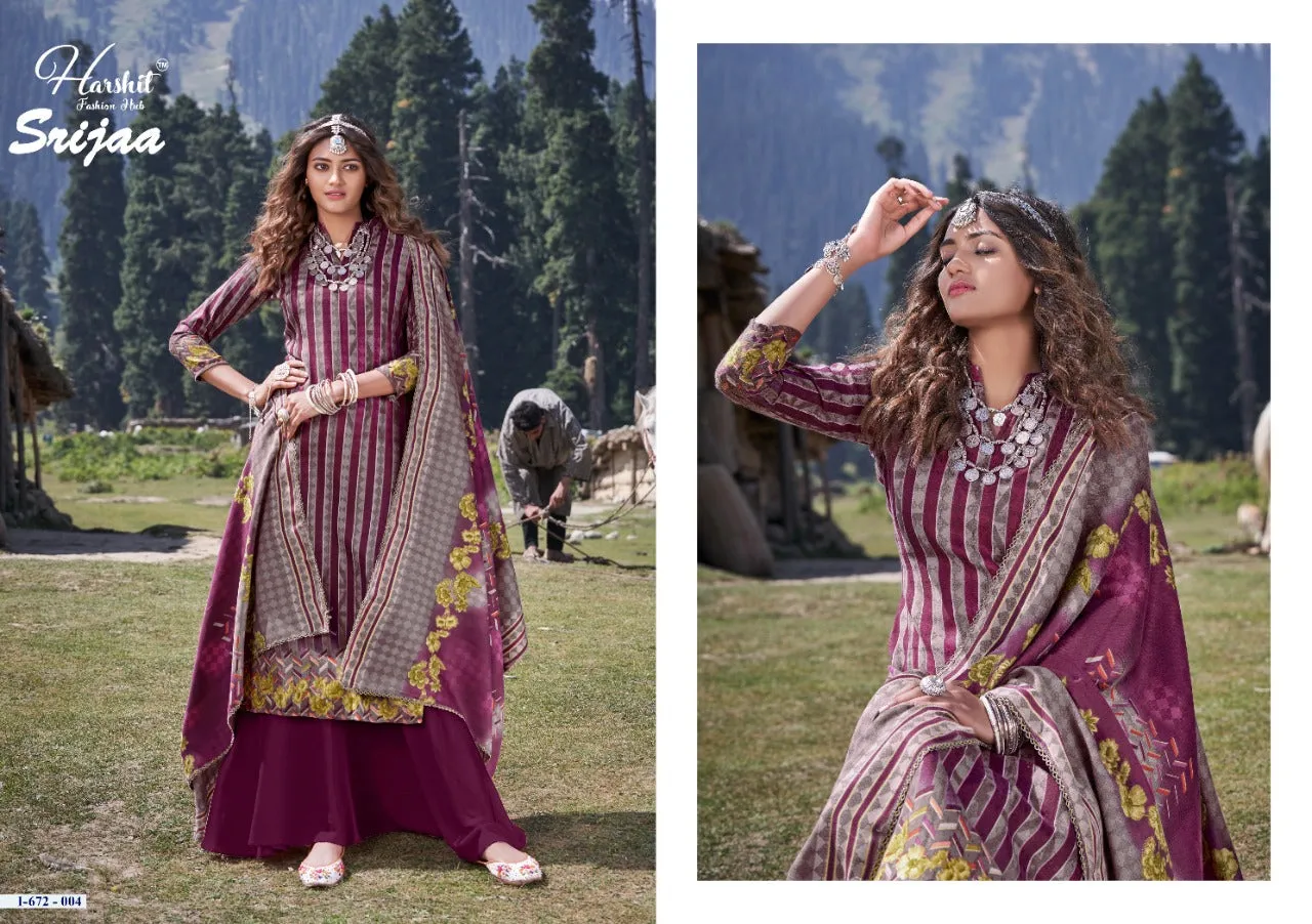 Harshit Fashion Hub Presents Srijaa Pashmina Printed Fancy Designer Salwar Kameez