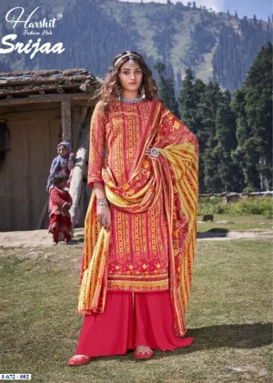 Harshit Fashion Hub Presents Srijaa Pashmina Printed Fancy Designer Salwar Kameez