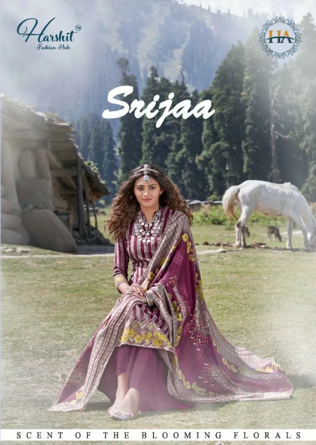 Harshit Fashion Hub Presents Srijaa Pashmina Printed Fancy Designer Salwar Kameez