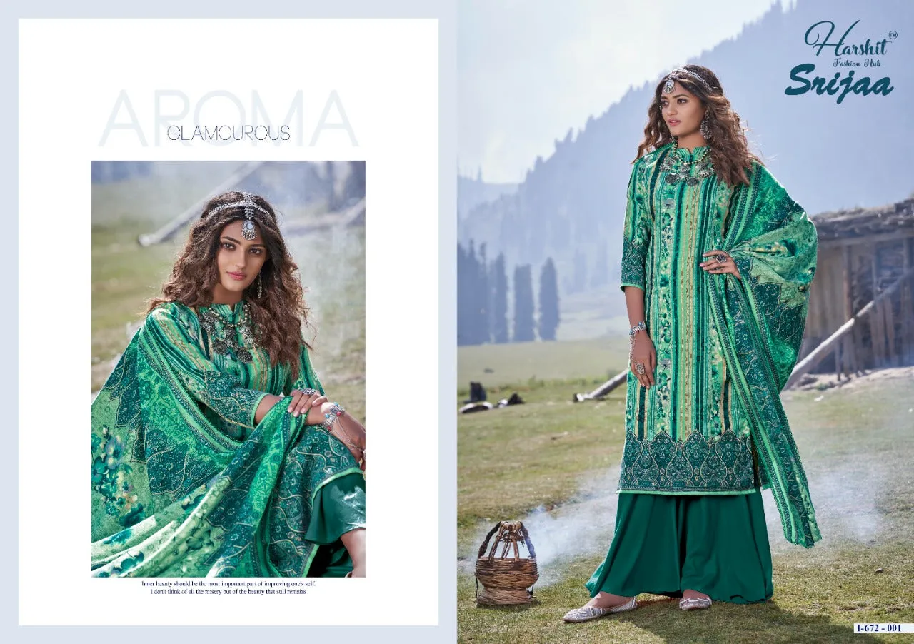 Harshit Fashion Hub Presents Srijaa Pashmina Printed Fancy Designer Salwar Kameez
