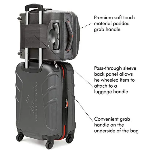 High Sierra Endeavor Wheeled Underseat Carry-On, Mercury Heather, One Size