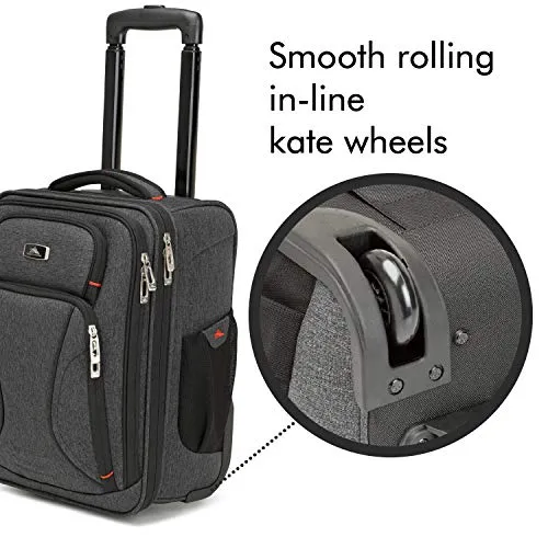 High Sierra Endeavor Wheeled Underseat Carry-On, Mercury Heather, One Size