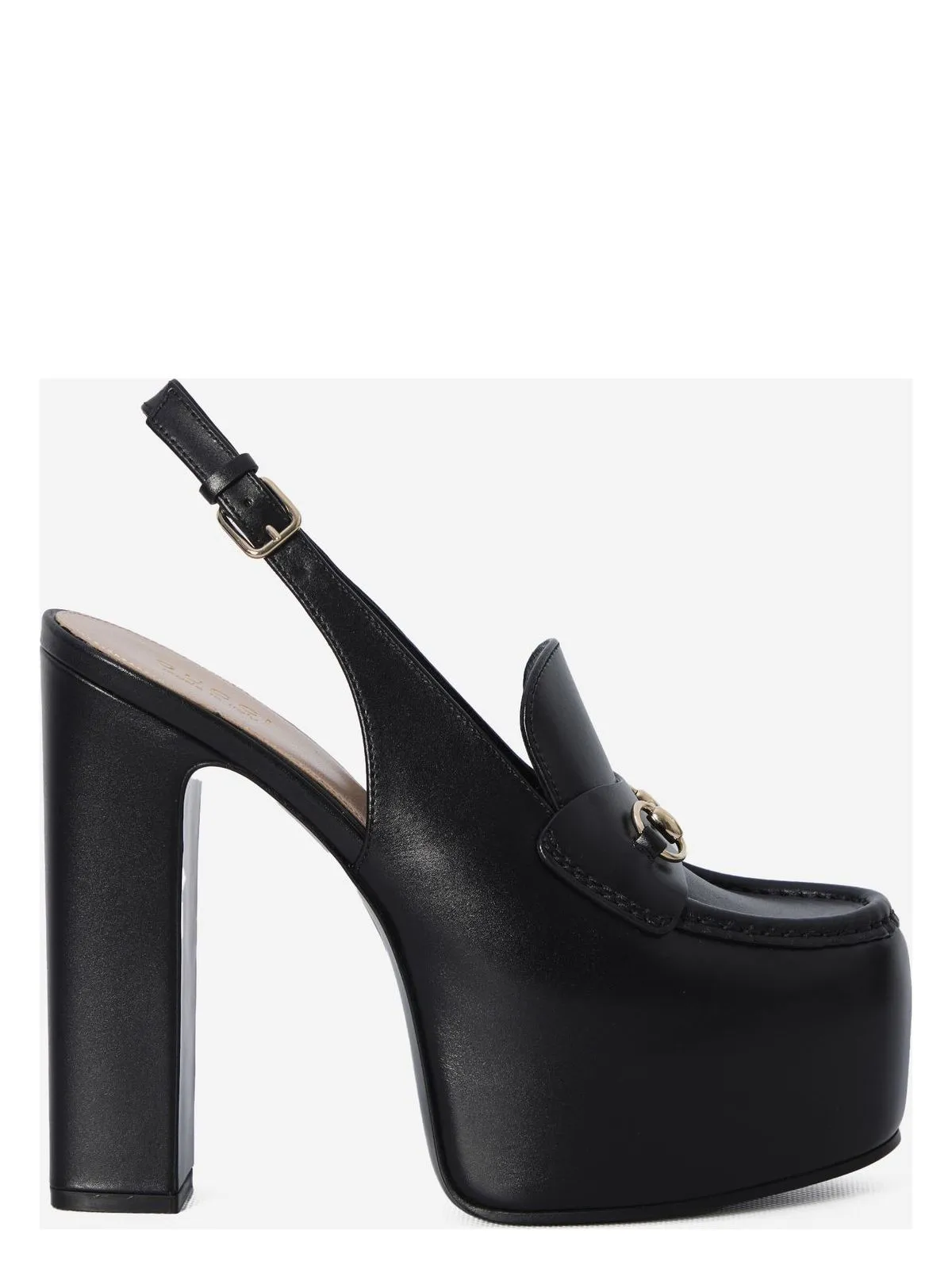 HORSEBIT PLATFORM SLINGBACK LOAFERS