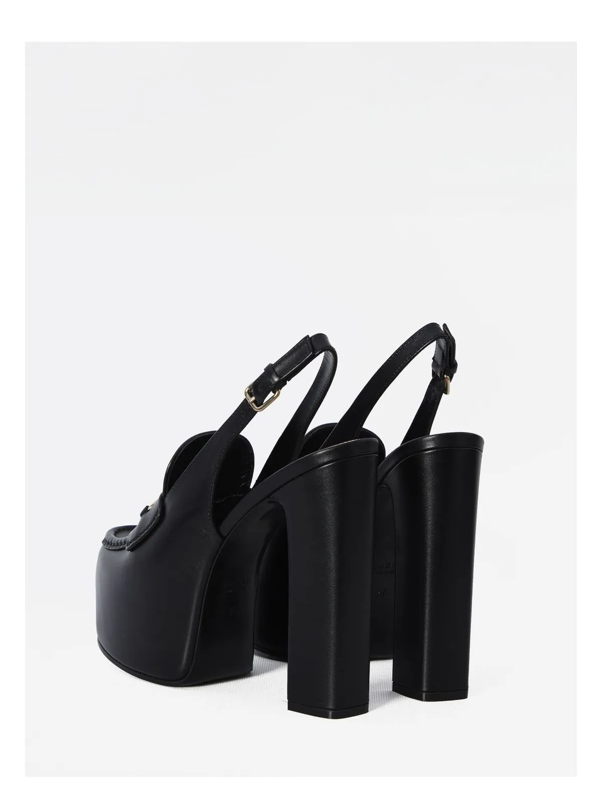 HORSEBIT PLATFORM SLINGBACK LOAFERS
