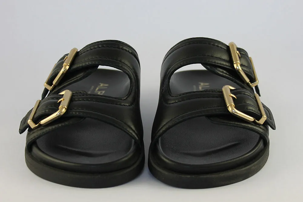 'Jene' Slip-on Sandals in Black
