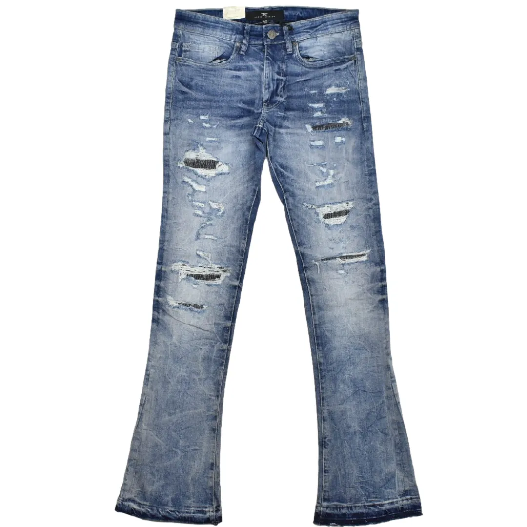 JORDAN CRAIG STACKED JEANS - AGED WASH