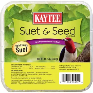 Kaytee Suet & Seed High Energy Suet - 11.75 Oz