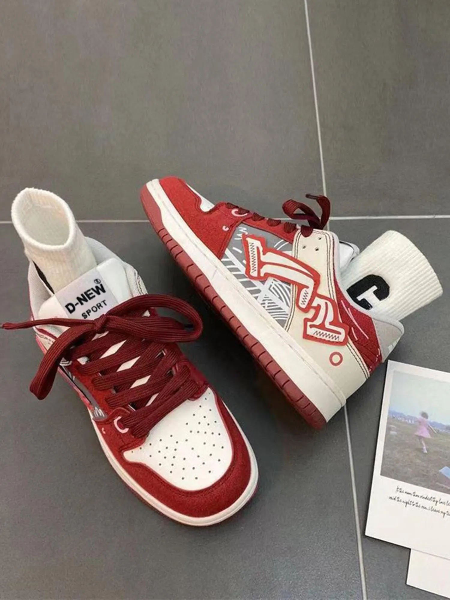 Kicksteria - Hip-hop Graffiti Board Shoes For Couples