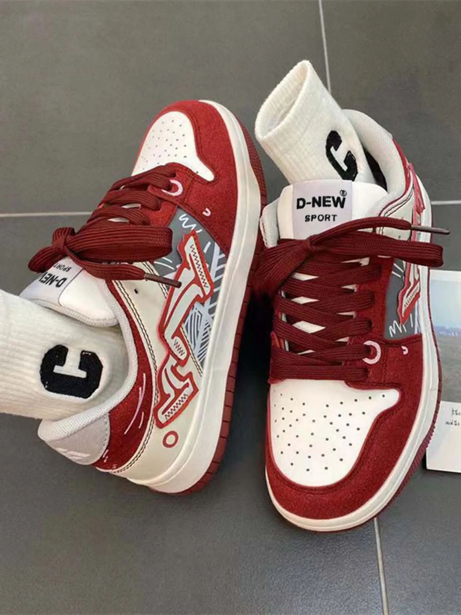 Kicksteria - Hip-hop Graffiti Board Shoes For Couples