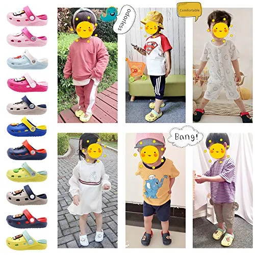 Kids Classic Cute Cartoon Lightweight Sandals (Grey Bear)