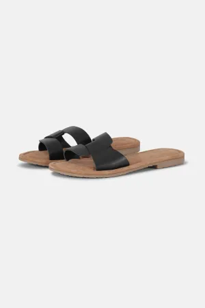 Leather Sandal - Black