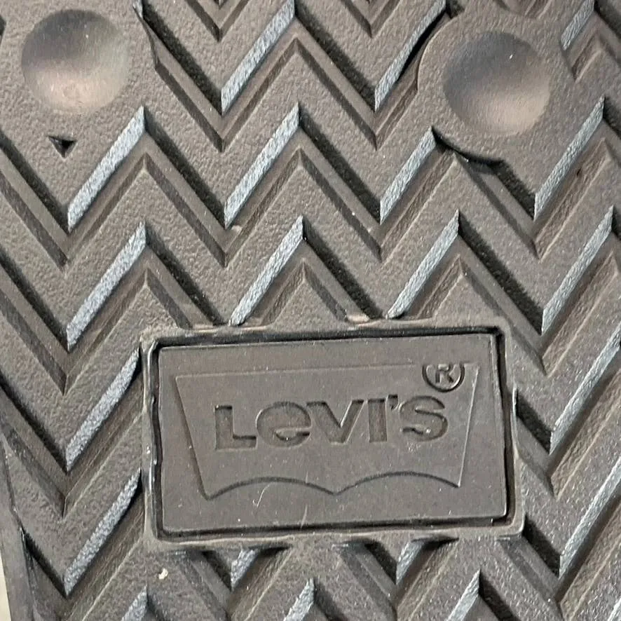 LEVI'S Women's Black Batwing Pool Slide 2 Slip-On Sandals SZ 10