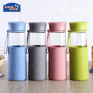 Lock & Lock My Bottle My Colour Glass Water Bottle 500ml