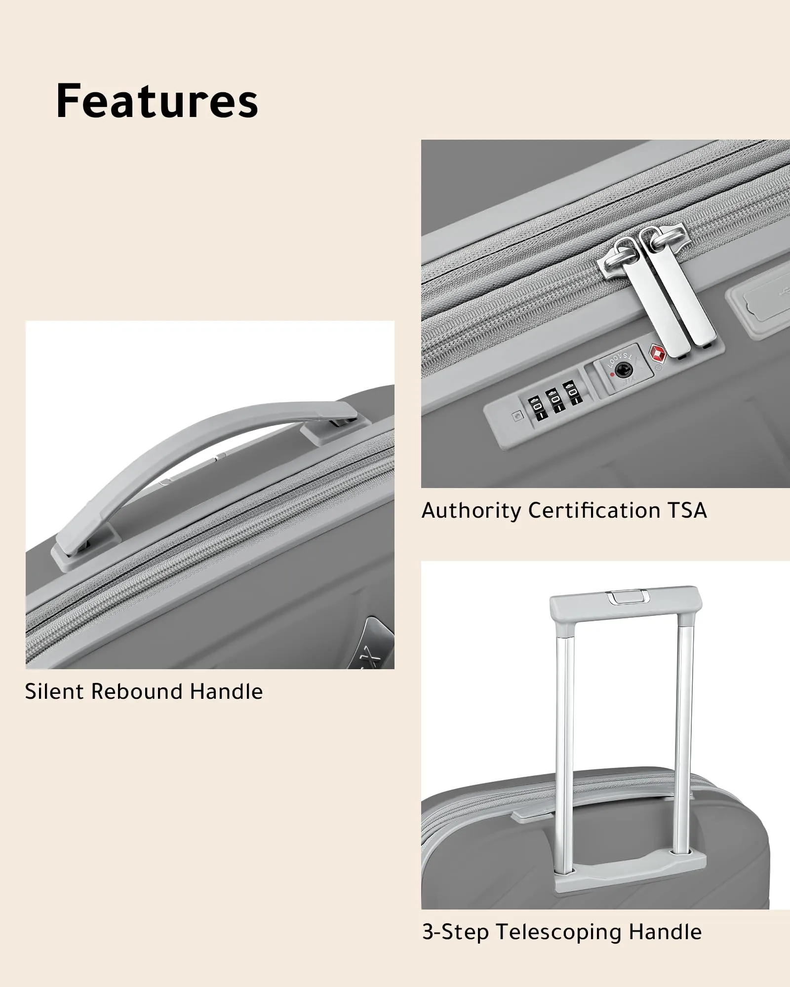 LUGGEX Lightweight 2-Piece Carry-On Luggage Set